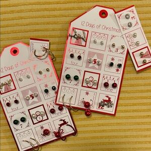 12 Days of Christmas Earring Set x2